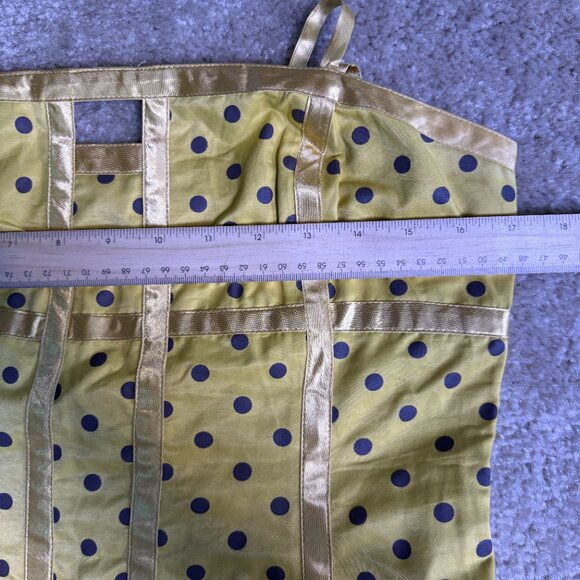 Barami Womens  Dress Yellow Polka Dot Tie Waist Fit and Flare Size 8 Mini E432 - Picture 14 of 15